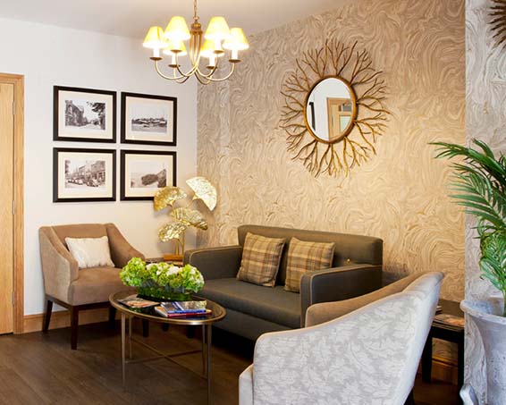 Living area at Hazelwell Care Home