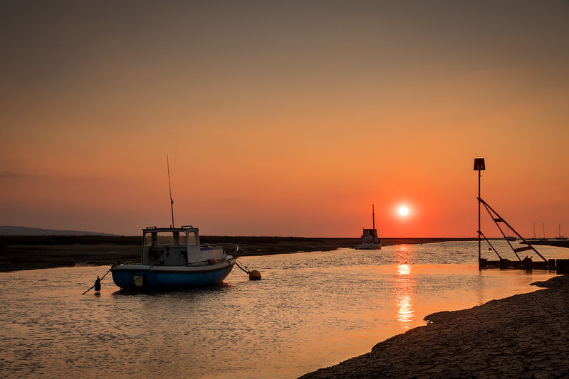 Sunset at Heswell harbour