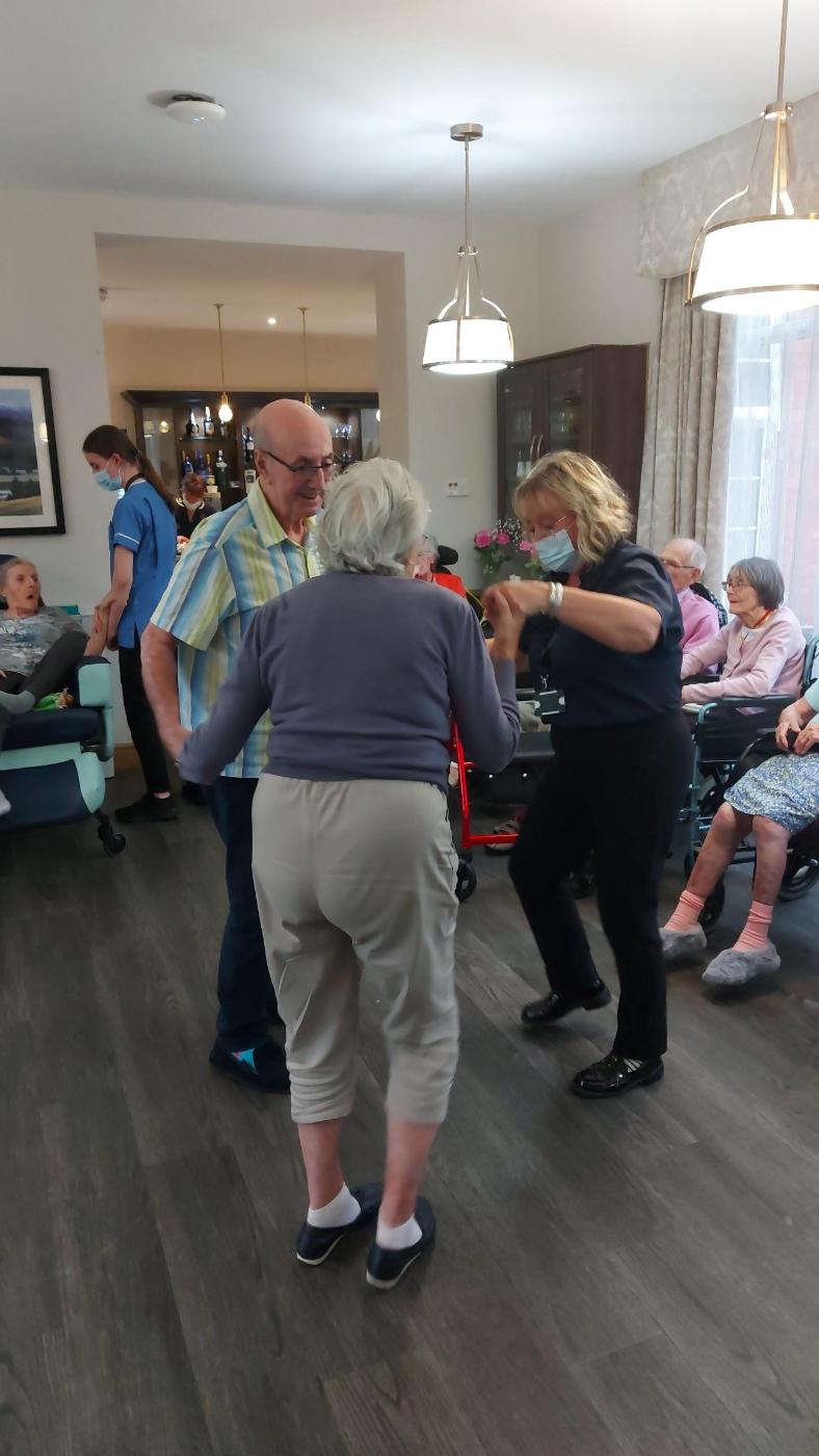residents dancing at The Hazelwell