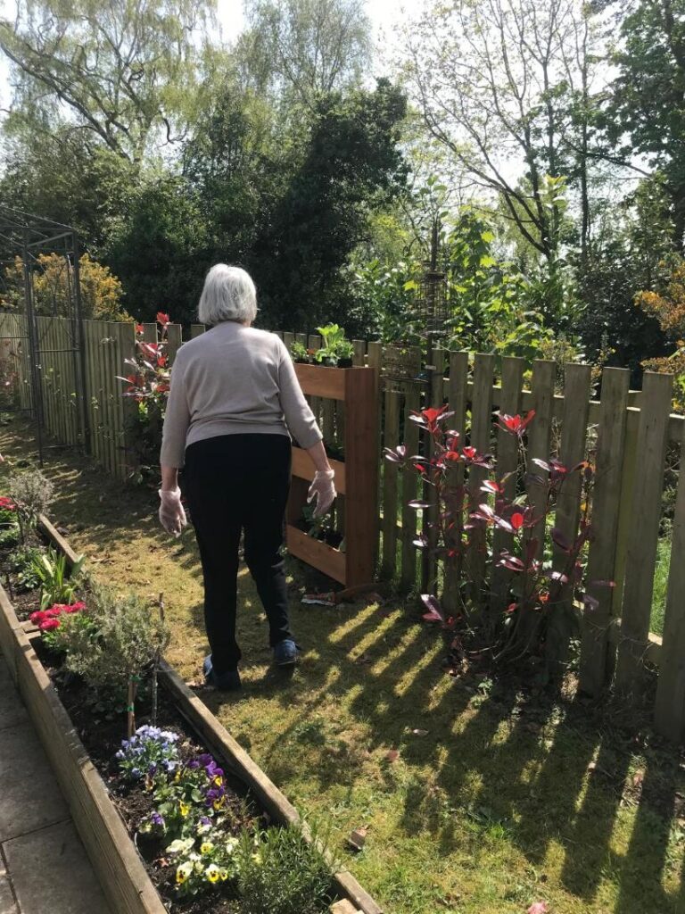 gardening at The Hazelwell Care Home