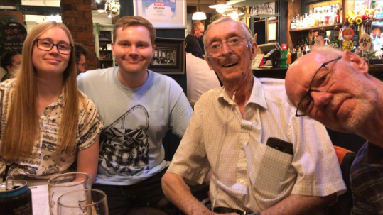 Pub quiz team from The Hazlewell Care Home